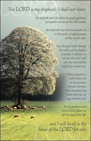 Psalm 23 White Tree - anchor store