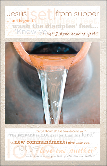 Jesus Washes the Disciples Feet Pouring Water - anchor store